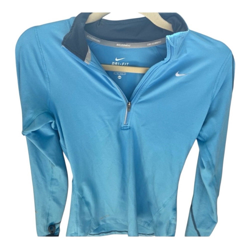 Nike Women’s Running Dri-Fit Light Blue 1/4 Zip Jacket - Size XS